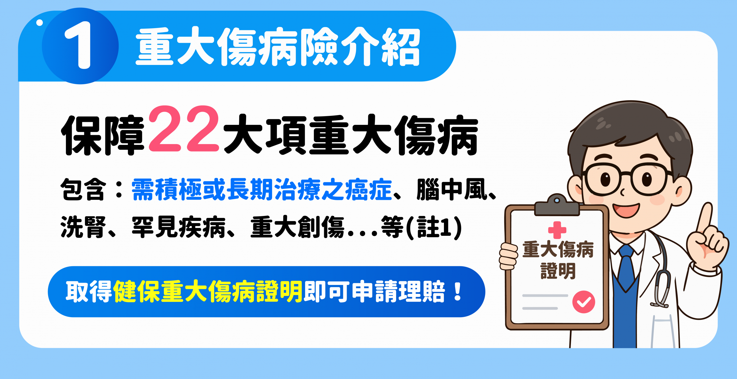 重大傷病險介紹